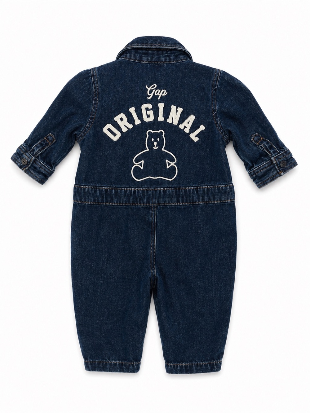 Baby Gap 1969 Denim Romper 3-6M EUC Button Front One Piece